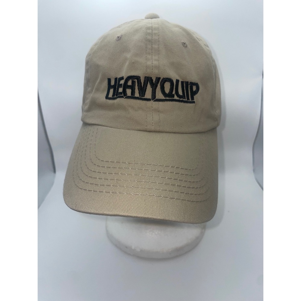 Heavyquip Hat Cap Beige Hook/Loop Fastener Adjustable Casual Baseball Hat